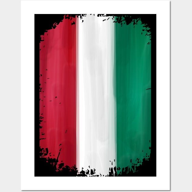 Italy Flag Wall Art by Dojaja